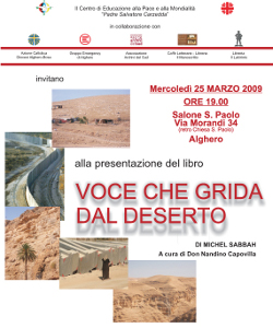 Voce che grida dal deserto